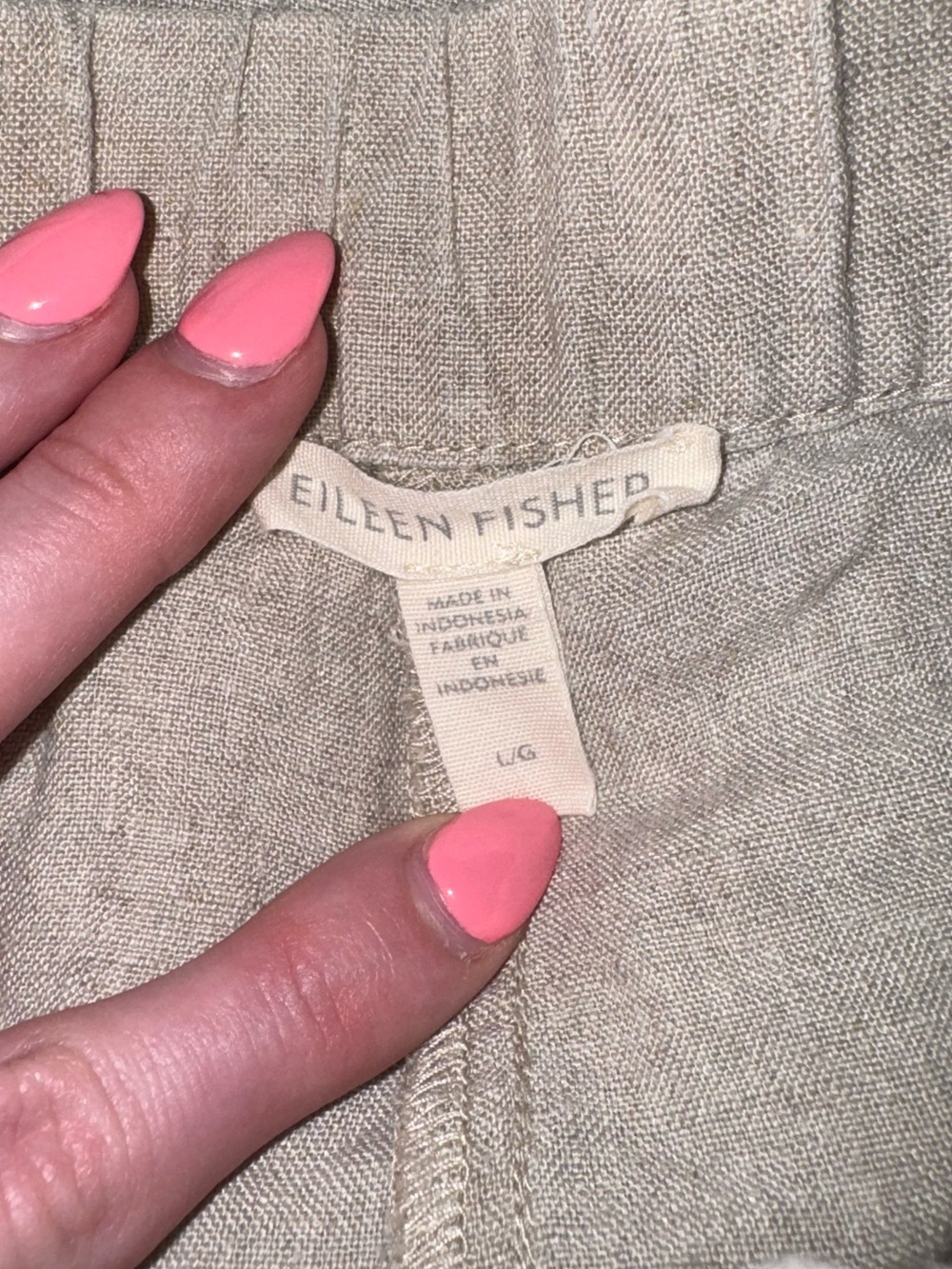 EILEEN FISHER Organic-Linen Wide-Leg Ankle Pants - Picture 5 of 6